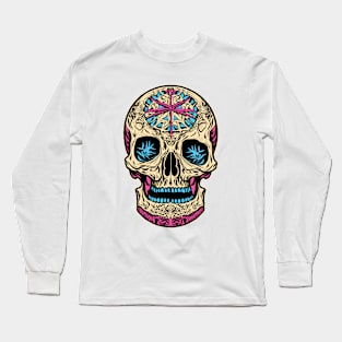 Dia De Los Muertos Sugar Skull Long Sleeve T-Shirt